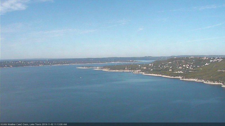 Lake Travis webcam, November 2, 2019 10:15 AM CT