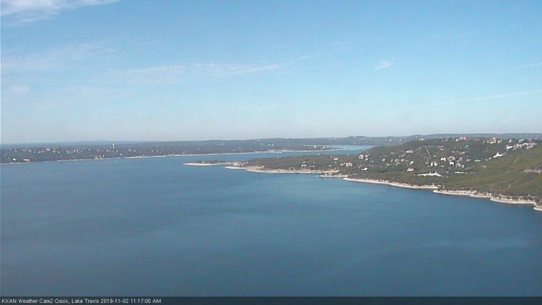Lake Travis webcam, November 2, 2019 10:20 AM CT