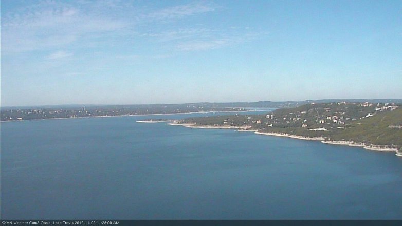 Lake Travis webcam, November 2, 2019 10:30 AM CT