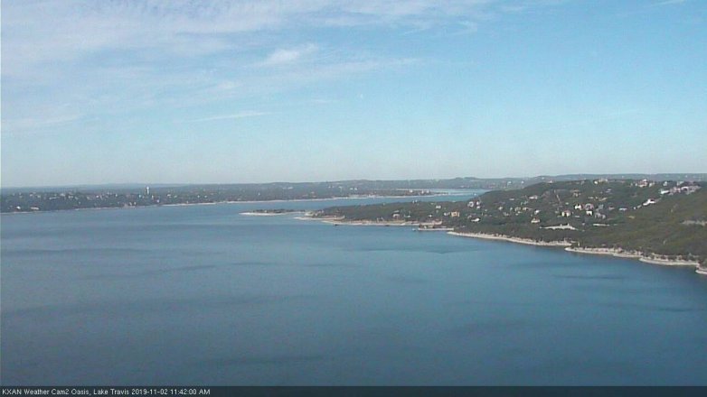 Lake Travis webcam, November 2, 2019 10:45 AM CT