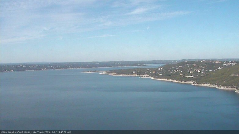 Lake Travis webcam, November 2, 2019 10:50 AM CT