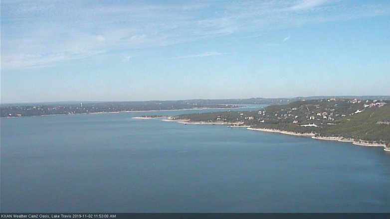 Lake Travis webcam, November 2, 2019 10:55 AM CT