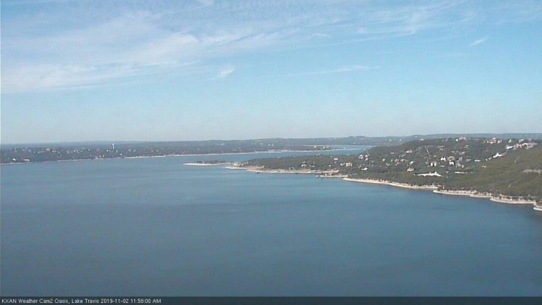 Lake Travis webcam, November 2, 2019 11:00 AM CT