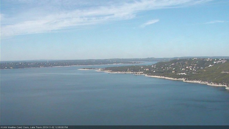 Lake Travis webcam, November 2, 2019 11:10 AM CT
