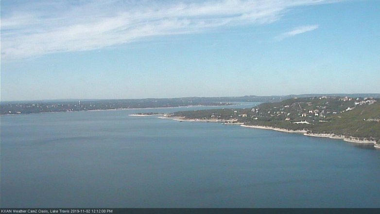 Lake Travis webcam, November 2, 2019 11:15 AM CT