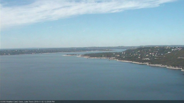 Lake Travis webcam, November 2, 2019 11:30 AM CT