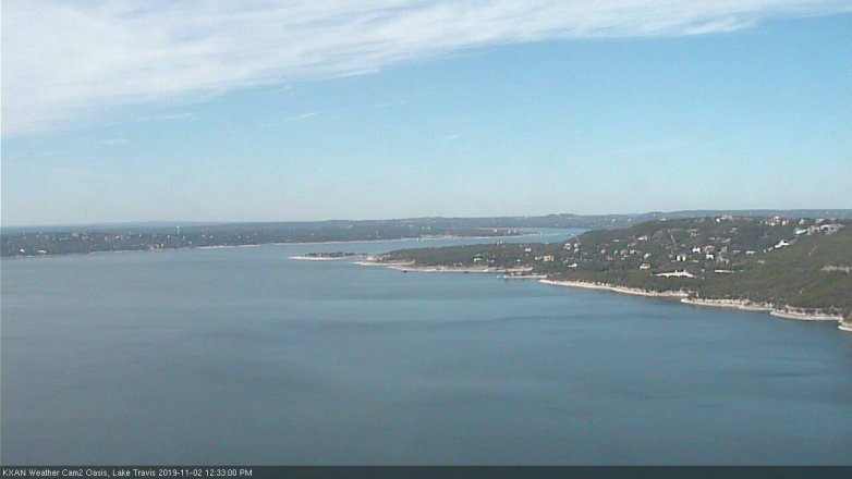 Lake Travis webcam, November 2, 2019 11:35 AM CT