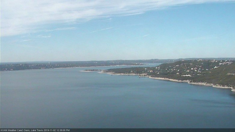 Lake Travis webcam, November 2, 2019 11:40 AM CT
