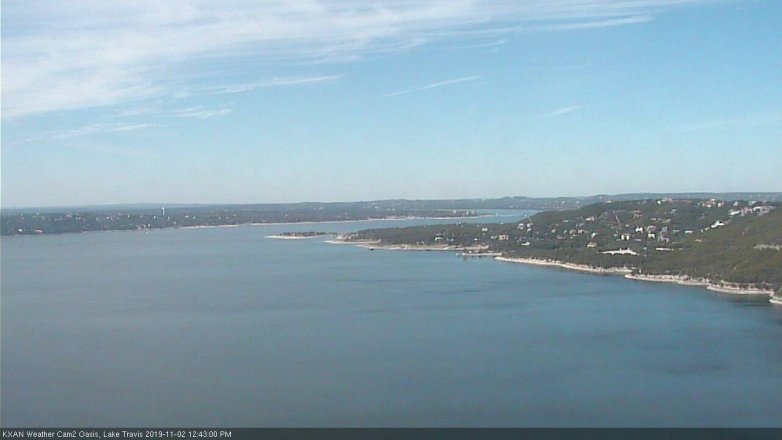 Lake Travis webcam, November 2, 2019 11:45 AM CT