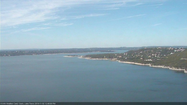 Lake Travis webcam, November 2, 2019 11:50 AM CT