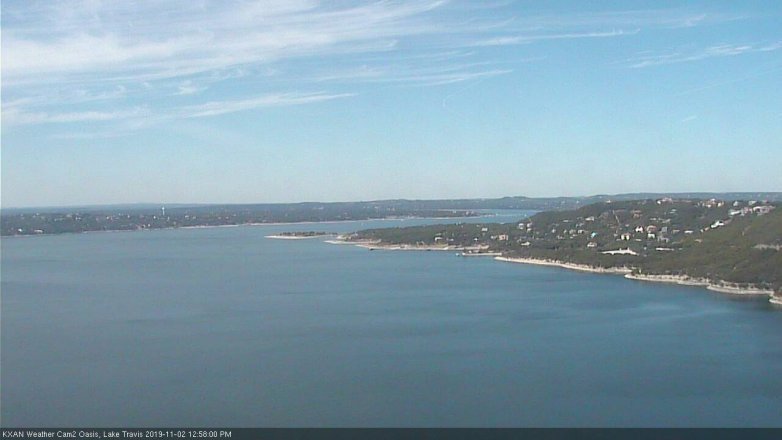 Lake Travis webcam, November 2, 2019 12:00 PM CT