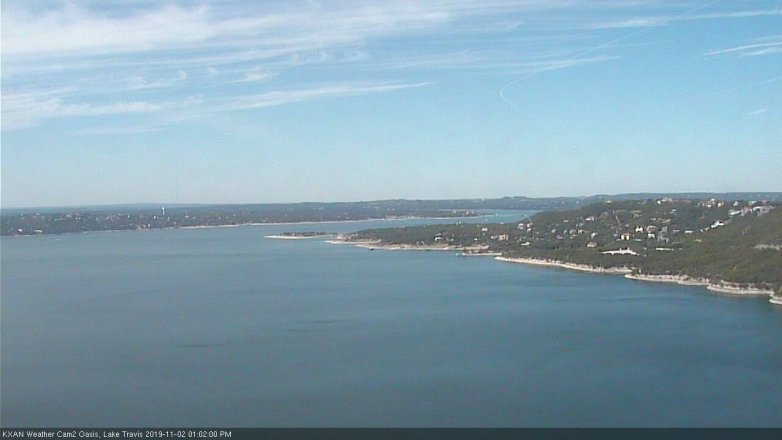 Lake Travis webcam, November 2, 2019 12:05 PM CT
