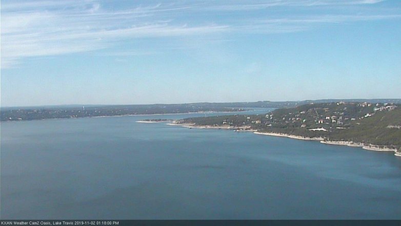 Lake Travis webcam, November 2, 2019 12:20 PM CT