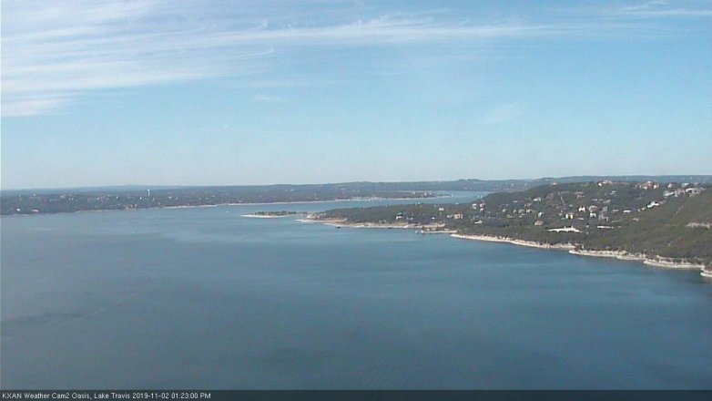 Lake Travis webcam, November 2, 2019 12:25 PM CT