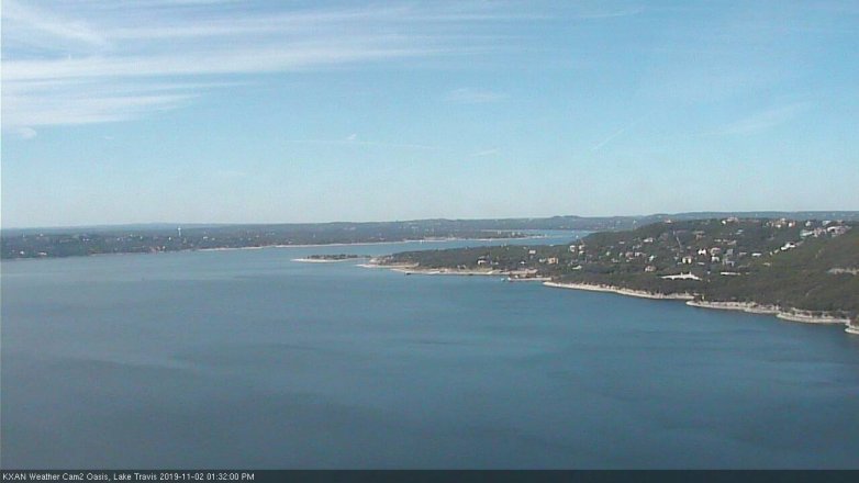 Lake Travis webcam, November 2, 2019 12:35 PM CT