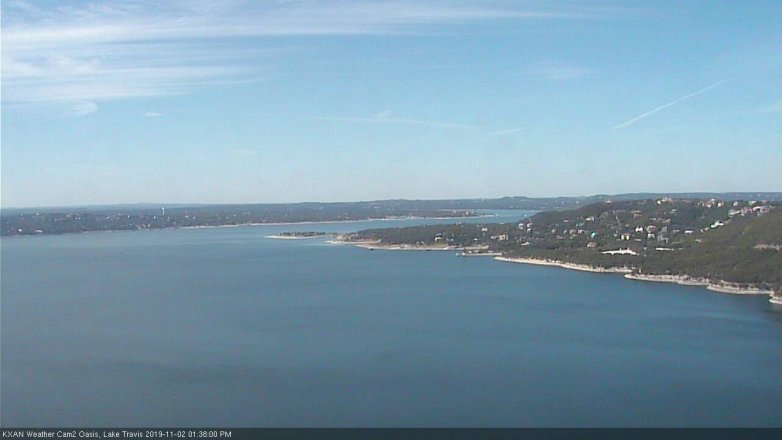 Lake Travis webcam, November 2, 2019 12:40 PM CT