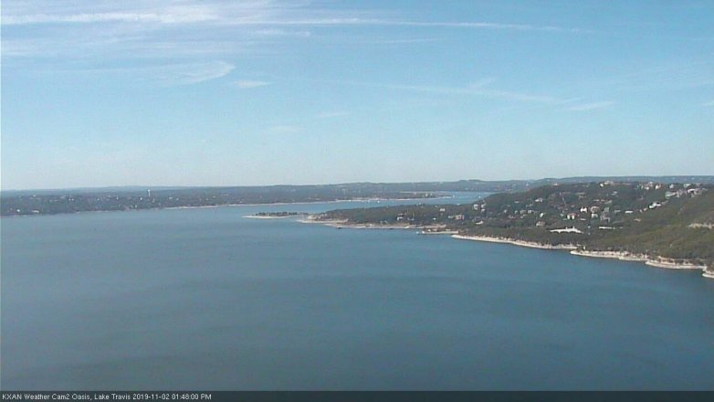Lake Travis webcam, November 2, 2019 12:50 PM CT