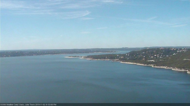 Lake Travis webcam, November 2, 2019 12:55 PM CT