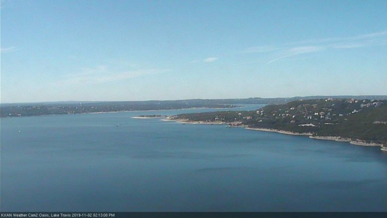 Lake Travis webcam, November 2, 2019 1:15 PM CT