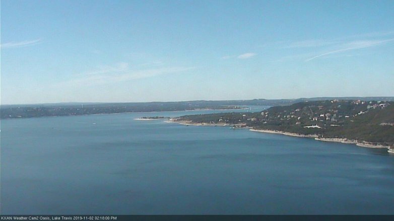 Lake Travis webcam, November 2, 2019 1:20 PM CT
