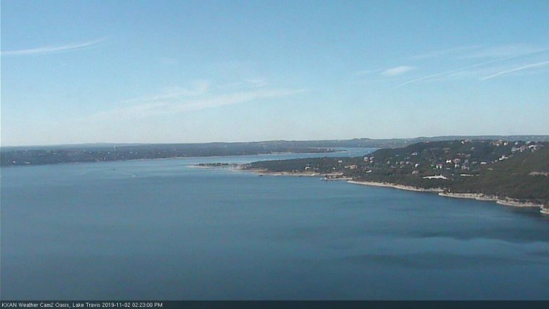 Lake Travis webcam, November 2, 2019 1:25 PM CT