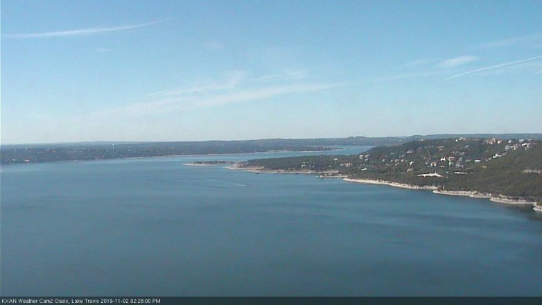 Lake Travis webcam, November 2, 2019 1:30 PM CT