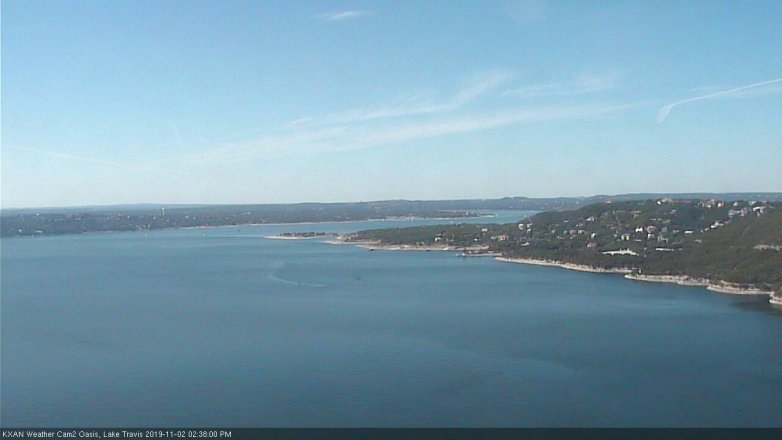 Lake Travis webcam, November 2, 2019 1:40 PM CT