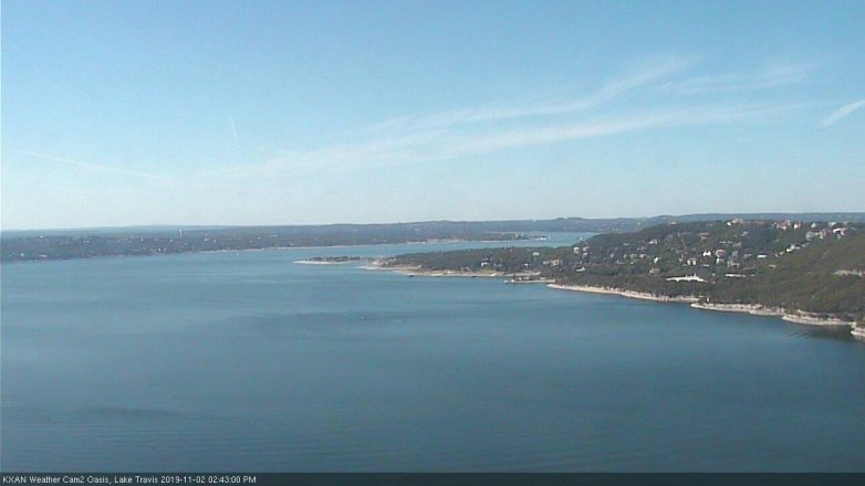 Lake Travis webcam, November 2, 2019 1:45 PM CT