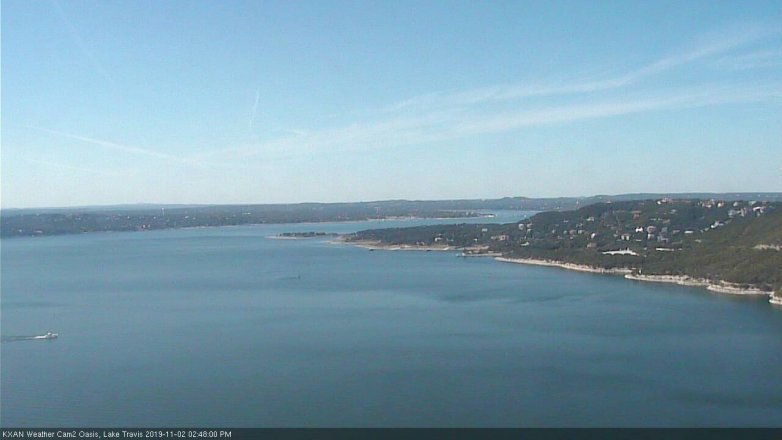 Lake Travis webcam, November 2, 2019 1:50 PM CT