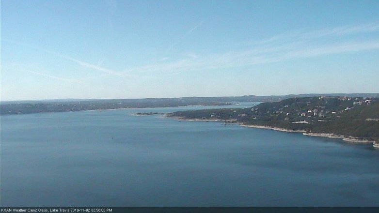 Lake Travis webcam, November 2, 2019 2:00 PM CT