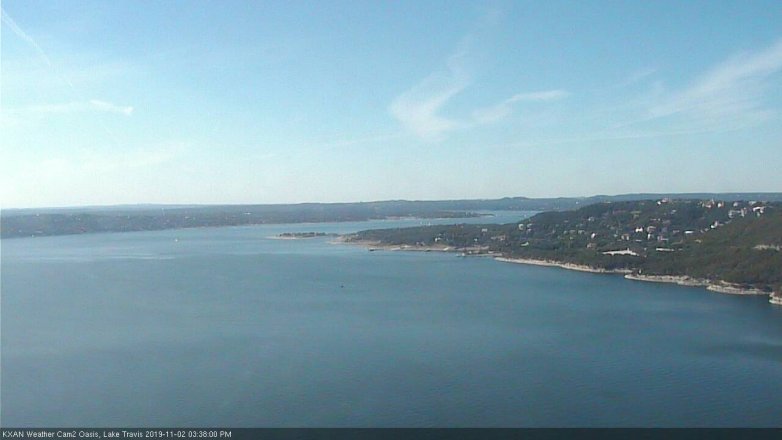 Lake Travis webcam, November 2, 2019 2:40 PM CT