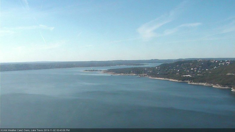 Lake Travis webcam, November 2, 2019 2:45 PM CT