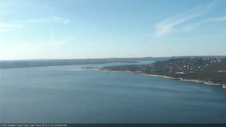 Lake Travis webcam, November 2, 2019 2:50 PM CT