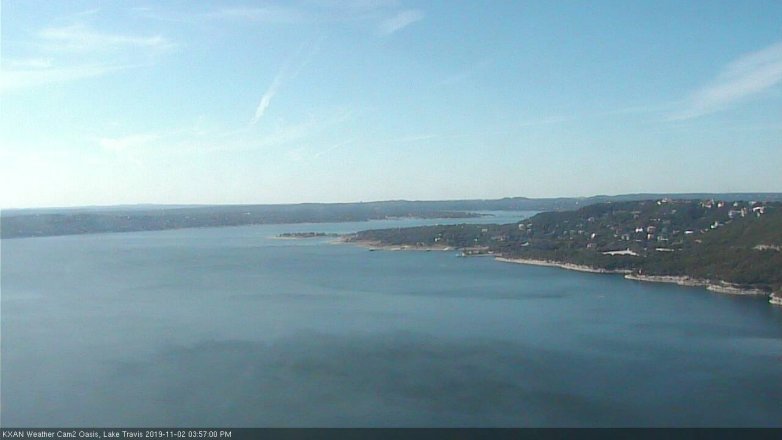 Lake Travis webcam, November 2, 2019 3:00 PM CT