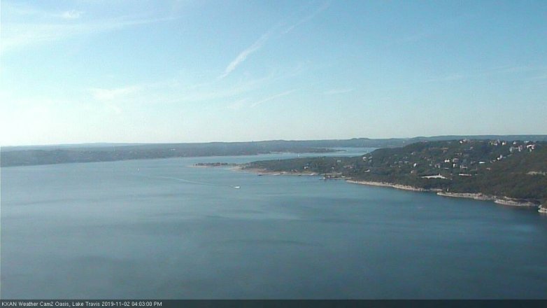Lake Travis webcam, November 2, 2019 3:05 PM CT