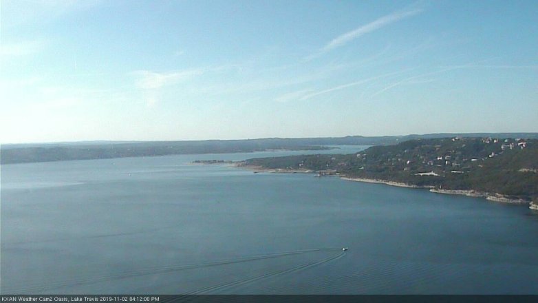 Lake Travis webcam, November 2, 2019 3:15 PM CT