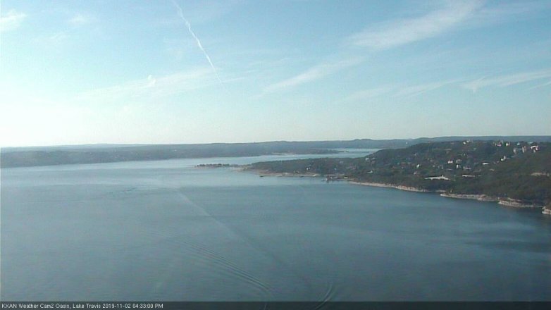 Lake Travis webcam, November 2, 2019 3:35 PM CT