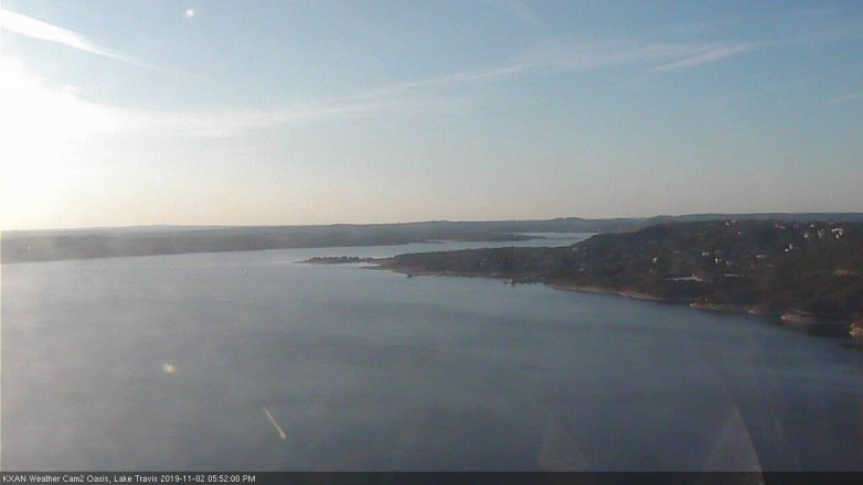 Lake Travis webcam, November 2, 2019 4:55 PM CT