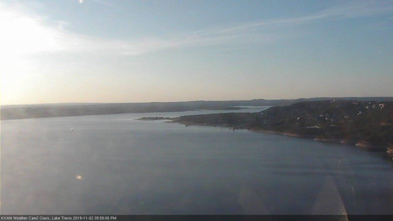 Lake Travis webcam, November 2, 2019 5:00 PM CT
