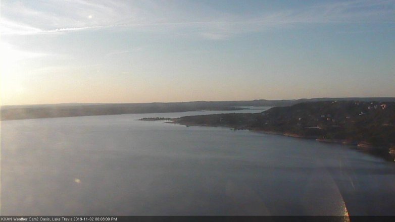 Lake Travis webcam, November 2, 2019 5:10 PM CT