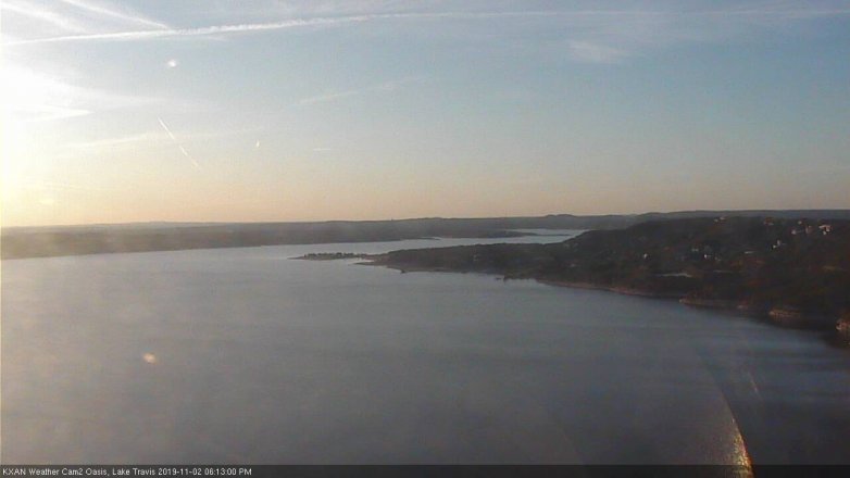 Lake Travis webcam, November 2, 2019 5:15 PM CT