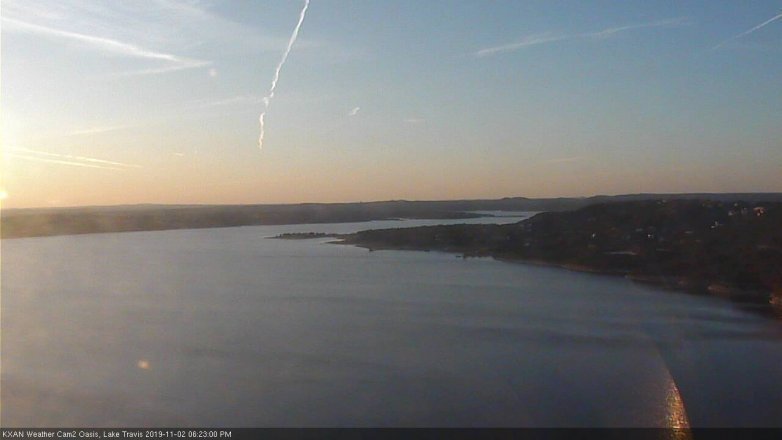 Lake Travis webcam, November 2, 2019 5:25 PM CT