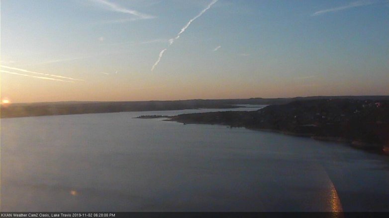 Lake Travis webcam, November 2, 2019 5:30 PM CT