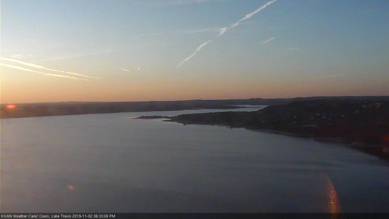 Lake Travis webcam, November 2, 2019 5:35 PM CT