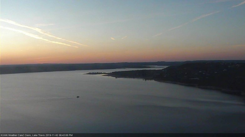 Lake Travis webcam, November 2, 2019 5:45 PM CT