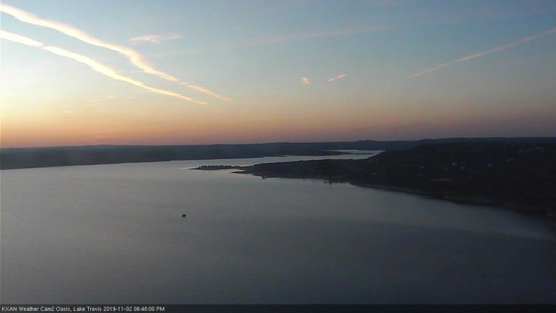Lake Travis webcam, November 2, 2019 5:50 PM CT