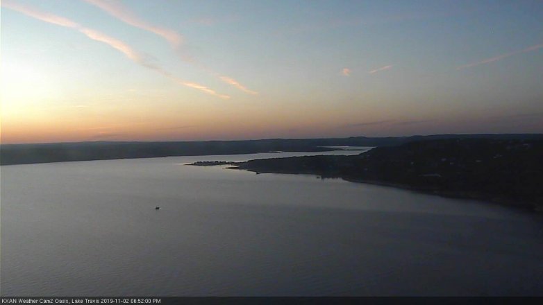 Lake Travis webcam, November 2, 2019 5:55 PM CT