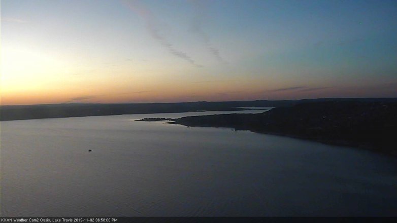 Lake Travis webcam, November 2, 2019 6:00 PM CT