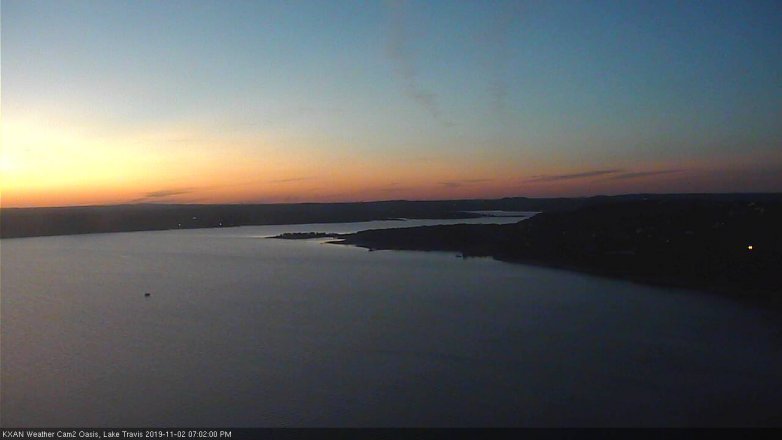 Lake Travis webcam, November 2, 2019 6:05 PM CT
