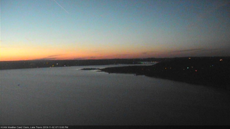 Lake Travis webcam, November 2, 2019 6:15 PM CT